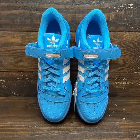 Adidas Forum Low Shoes Sky Rush Blue White GW1614 Men's Multi Sizes NEW - Picture 7 of 9